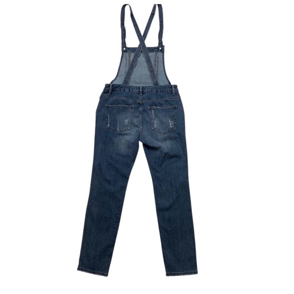 Free People Blue Denim Overalls - Picture 5 of 10